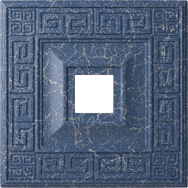 Ekena Millwork Eris Ceiling Medallion (Canopies up to 9 7/8"), 18"W x 18"H x 3 1/2"ID x 1 1/8"P, Americana Crackle CM18ERAMC - main
